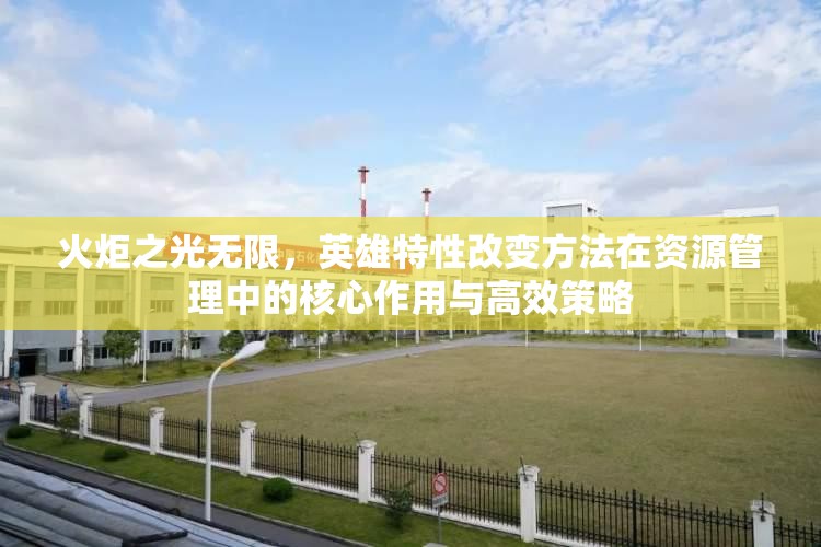 火炬之光无限，英雄特性改变方法在资源管理中的核心作用与高效策略