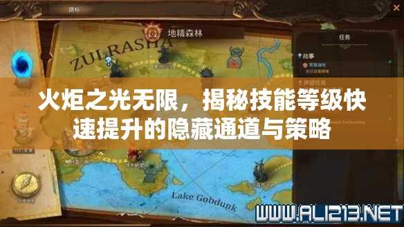 火炬之光无限，揭秘技能等级快速提升的隐藏通道与策略