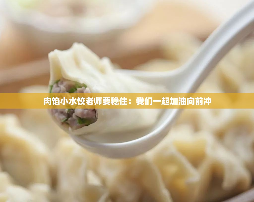肉馅小水饺老师要稳住：我们一起加油向前冲