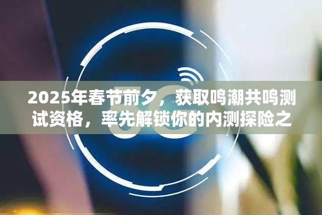 2025年春节前夕，获取鸣潮共鸣测试资格，率先解锁你的内测探险之旅