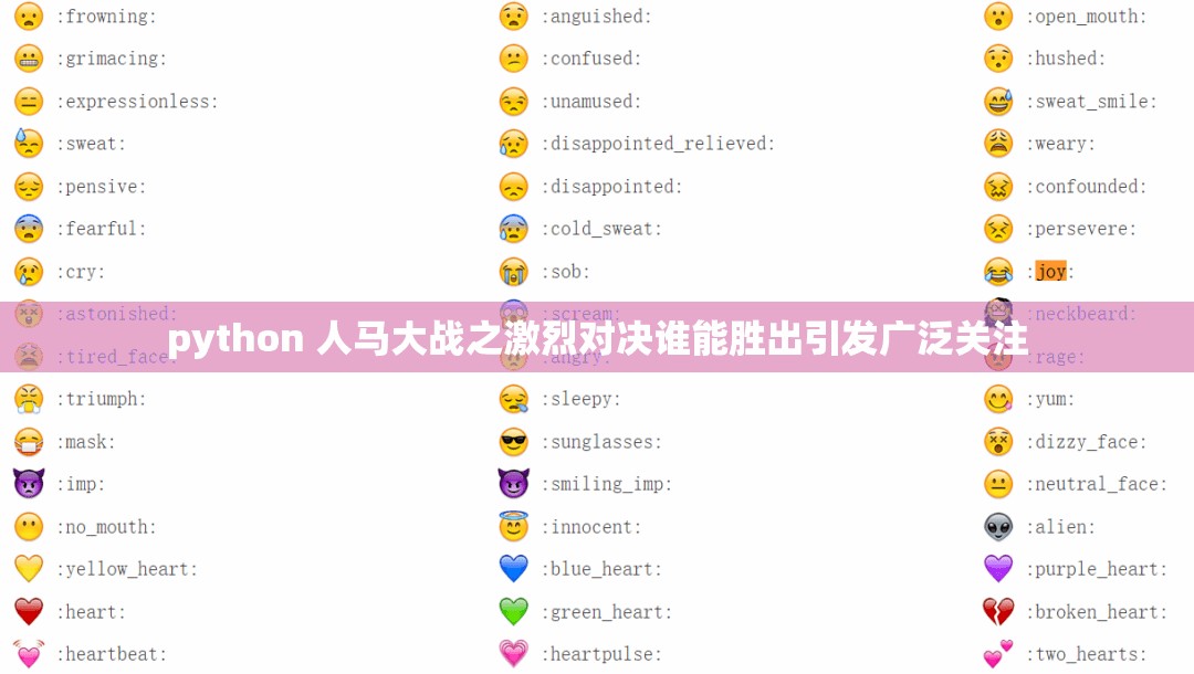 python 人马大战之激烈对决谁能胜出引发广泛关注