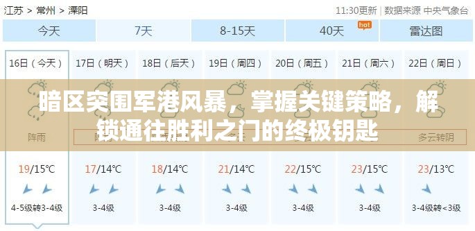 暗区突围军港风暴，掌握关键策略，解锁通往胜利之门的终极钥匙