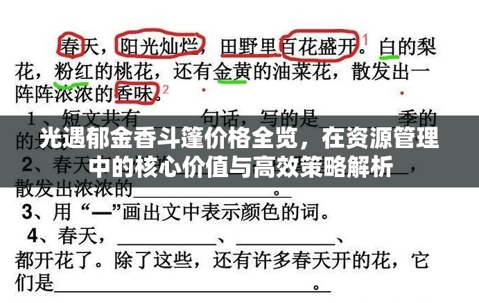 光遇郁金香斗篷价格全览，在资源管理中的核心价值与高效策略解析