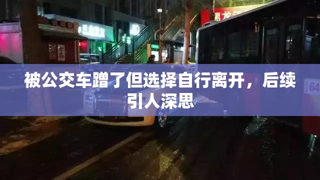 被公交车蹭了但选择自行离开，后续引人深思