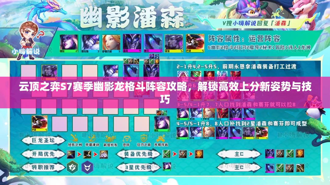 云顶之弈S7赛季幽影龙格斗阵容攻略，解锁高效上分新姿势与技巧
