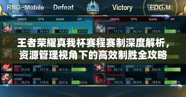 王者荣耀真我杯赛程赛制深度解析，资源管理视角下的高效制胜全攻略