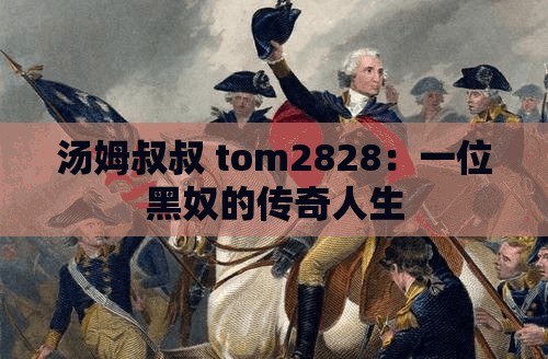 汤姆叔叔 tom2828：一位黑奴的传奇人生