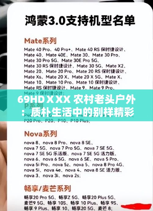 69HDⅩXX 农村老头户外：质朴生活中的别样精彩