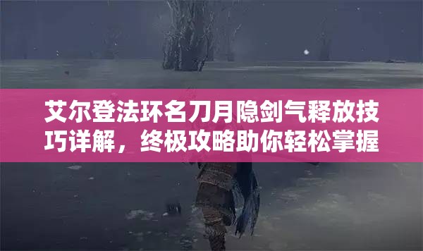 艾尔登法环名刀月隐剑气释放技巧详解，终极攻略助你轻松掌握