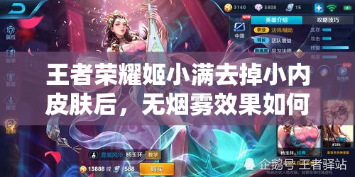 王者荣耀姬小满去掉小内皮肤后，无烟雾效果如何？玩家体验大揭秘