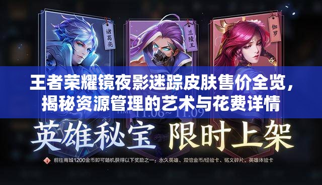 王者荣耀镜夜影迷踪皮肤售价全览，揭秘资源管理的艺术与花费详情