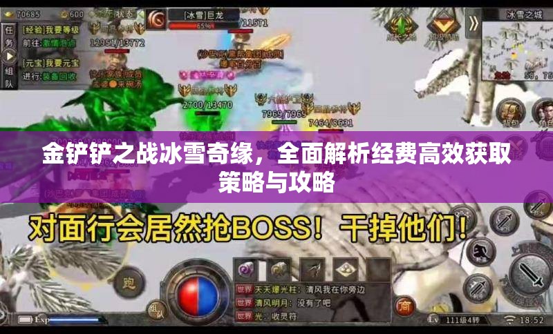 金铲铲之战冰雪奇缘，全面解析经费高效获取策略与攻略