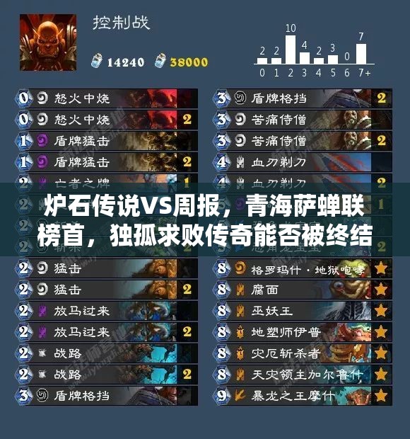 炉石传说VS周报，青海萨蝉联榜首，独孤求败传奇能否被终结？