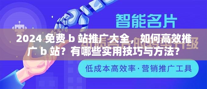 2024 免费 b 站推广大全，如何高效推广 b 站？有哪些实用技巧与方法？