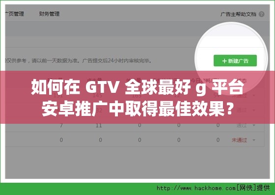 如何在 GTV 全球最好 g 平台安卓推广中取得最佳效果？