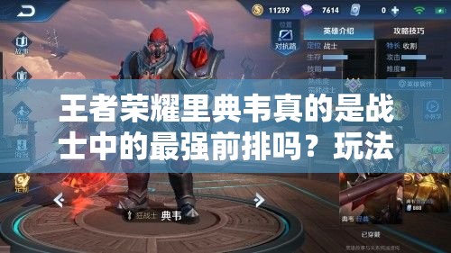 王者荣耀里典韦真的是战士中的最强前排吗？玩法全解析！