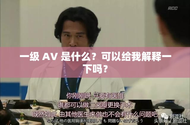 一级 AV 是什么？可以给我解释一下吗？