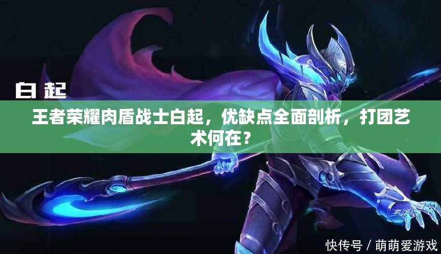 王者荣耀肉盾战士白起，优缺点全面剖析，打团艺术何在？