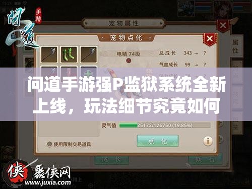 问道手游强P监狱系统全新上线，玩法细节究竟如何引发悬念？