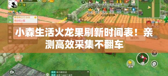 小森生活火龙果刷新时间表！亲测高效采集不翻车